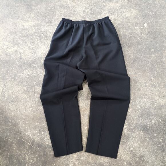 Vintage Levi's Bend Over Pants Womens 14 Black Poly High Waist Minimalist - Picture 3 of 8